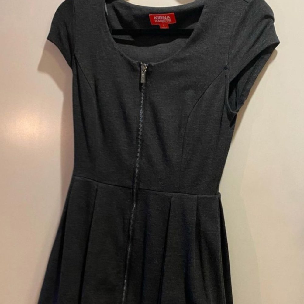 Zippered skater dress